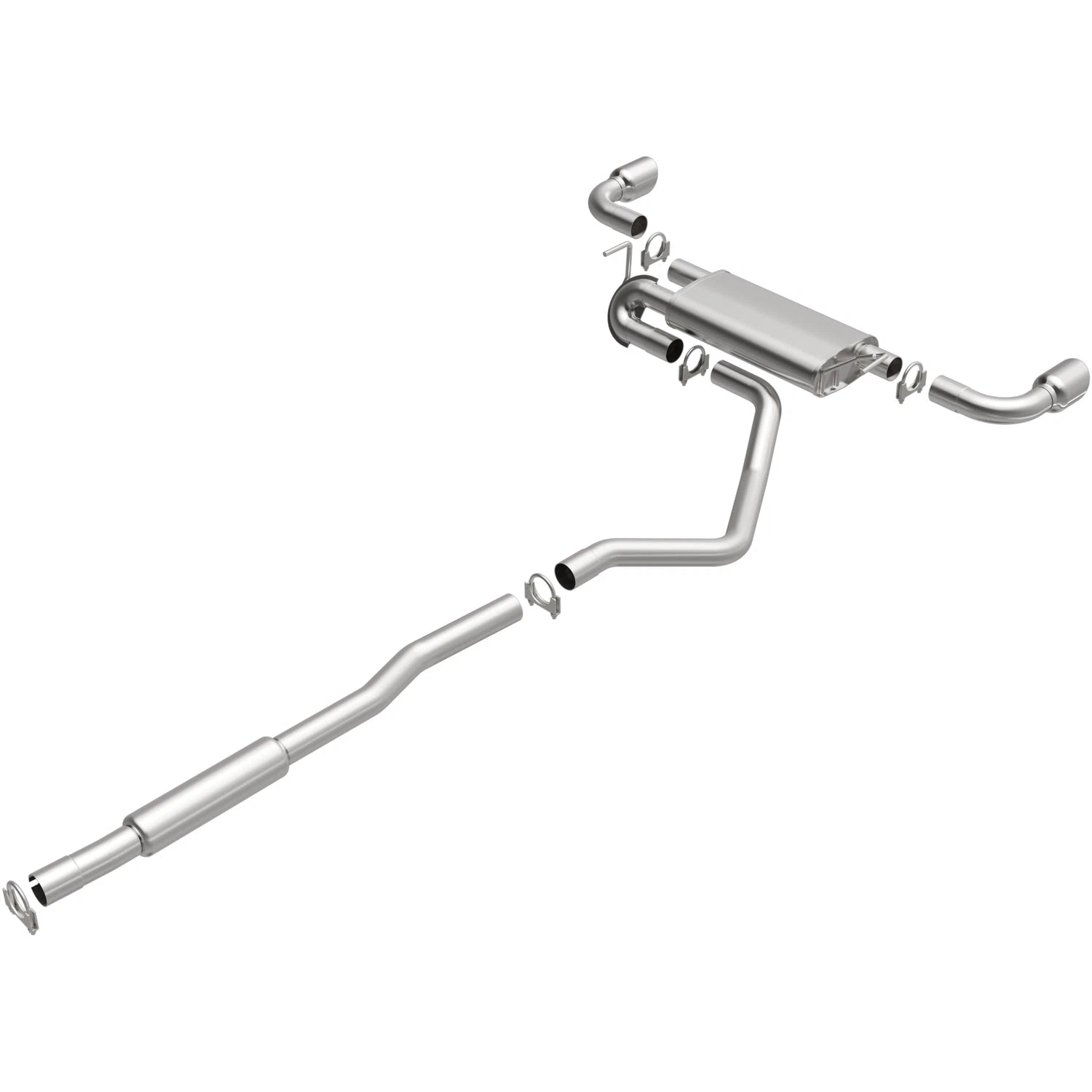 Fits 2014-2022 Jeep Cherokee 3.2L Direct-Fit Replacement Exhaust System 106-0767